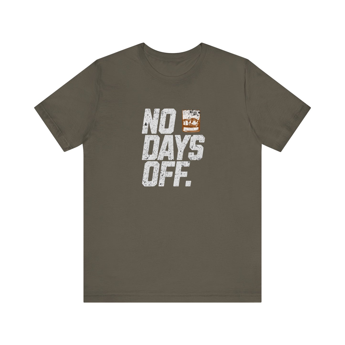 No Days Off Rocks Glass T-shirt