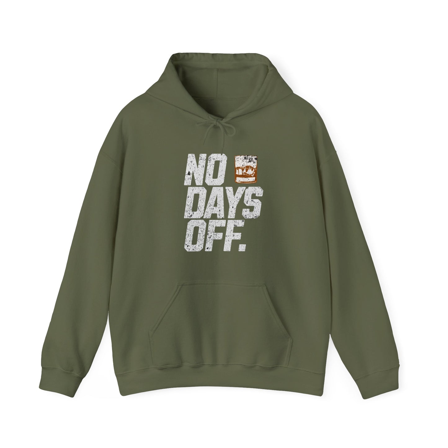 No Days Off Rocks Glass Hoodie
