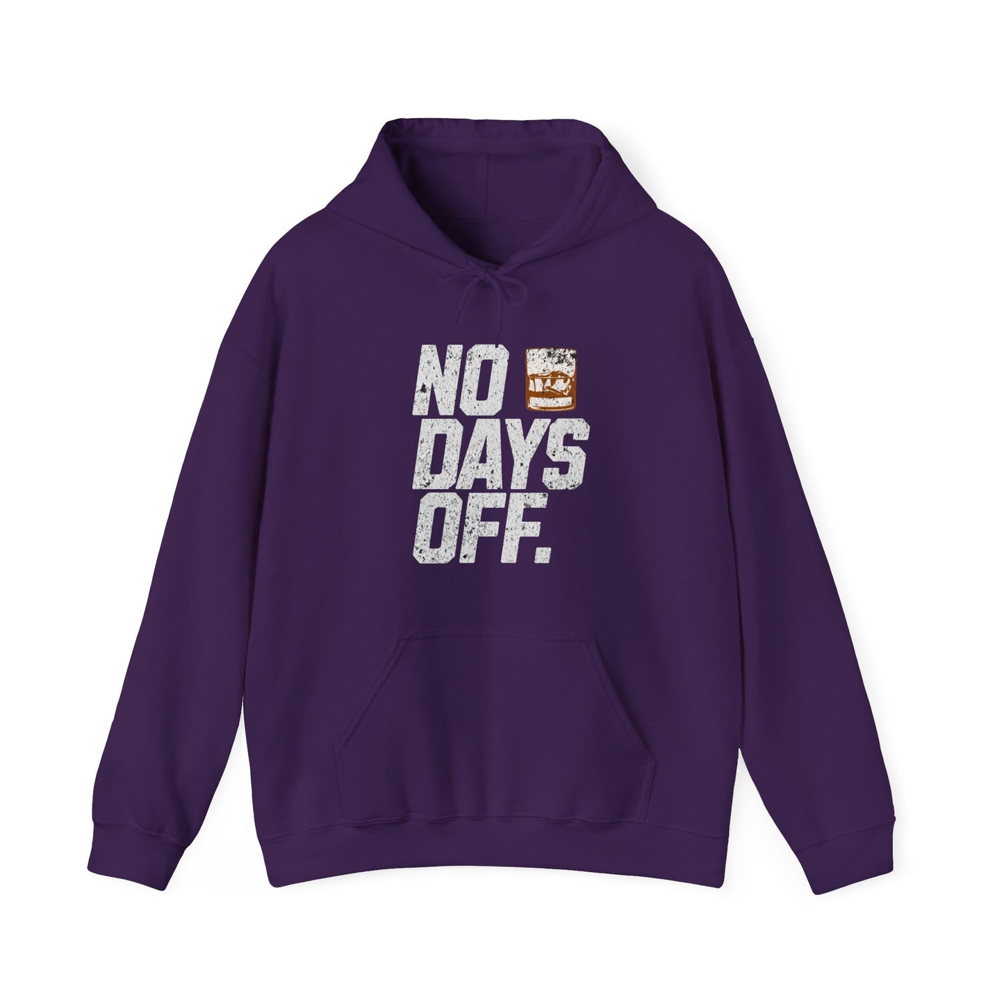 No Days Off Rocks Glass Hoodie