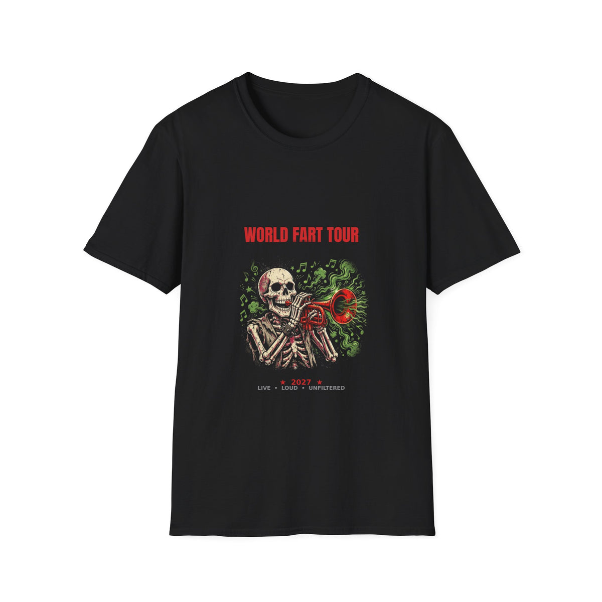 World Fart Tour 2027 T-Shirt — Funny Tour Shirt Gag Gift for Men